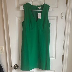 J. Crew Vibrant Green Mini Dress